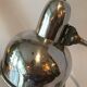 Industrial desk lamp 1950 in polished metal Bauhaus type