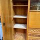 Armoire, secrétaire, commode en bois et rotin, années 60