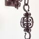 Black Scandinavian wrought iron wall candle holder 1940/50
