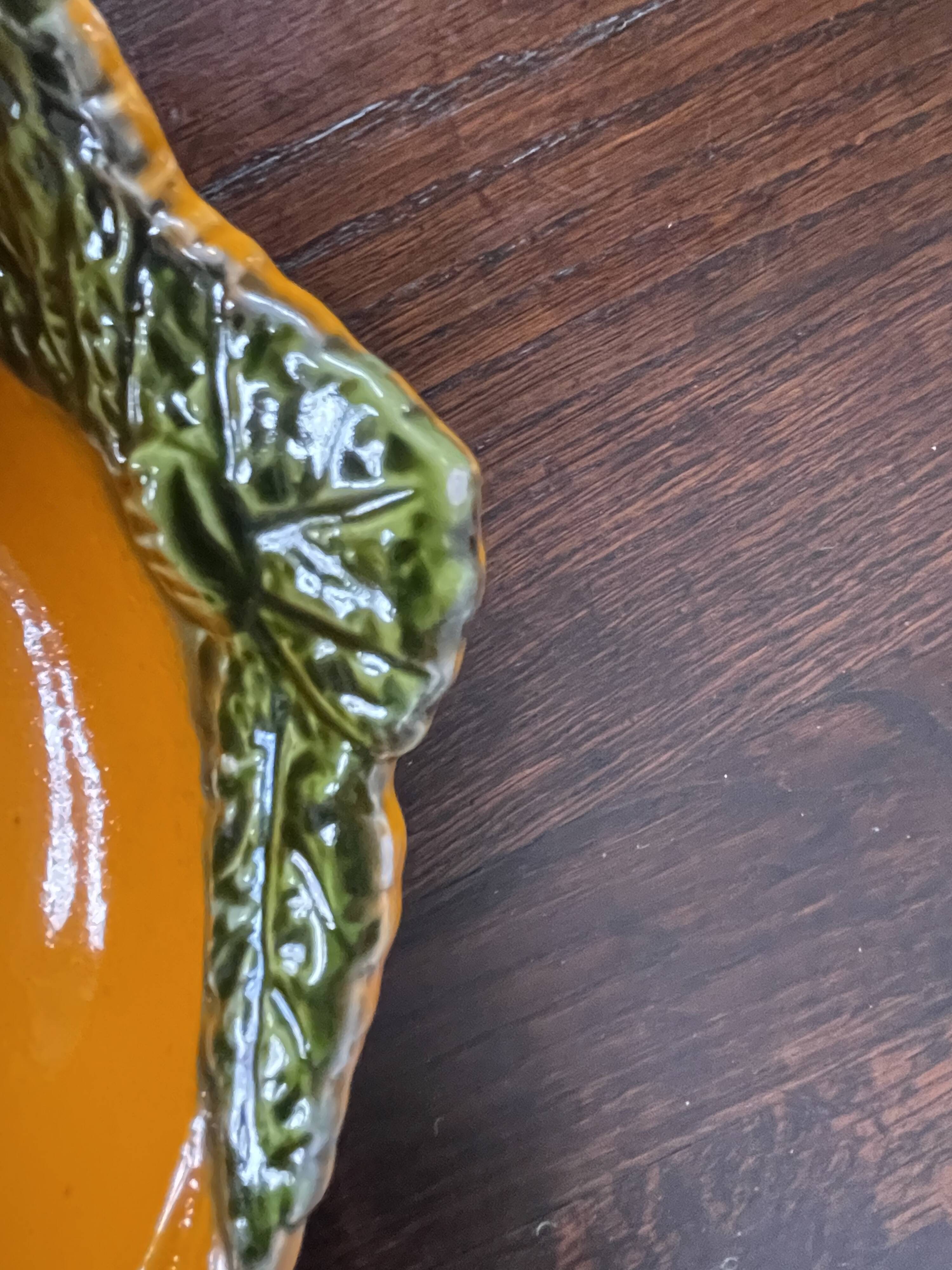 Orange slip salad bowl