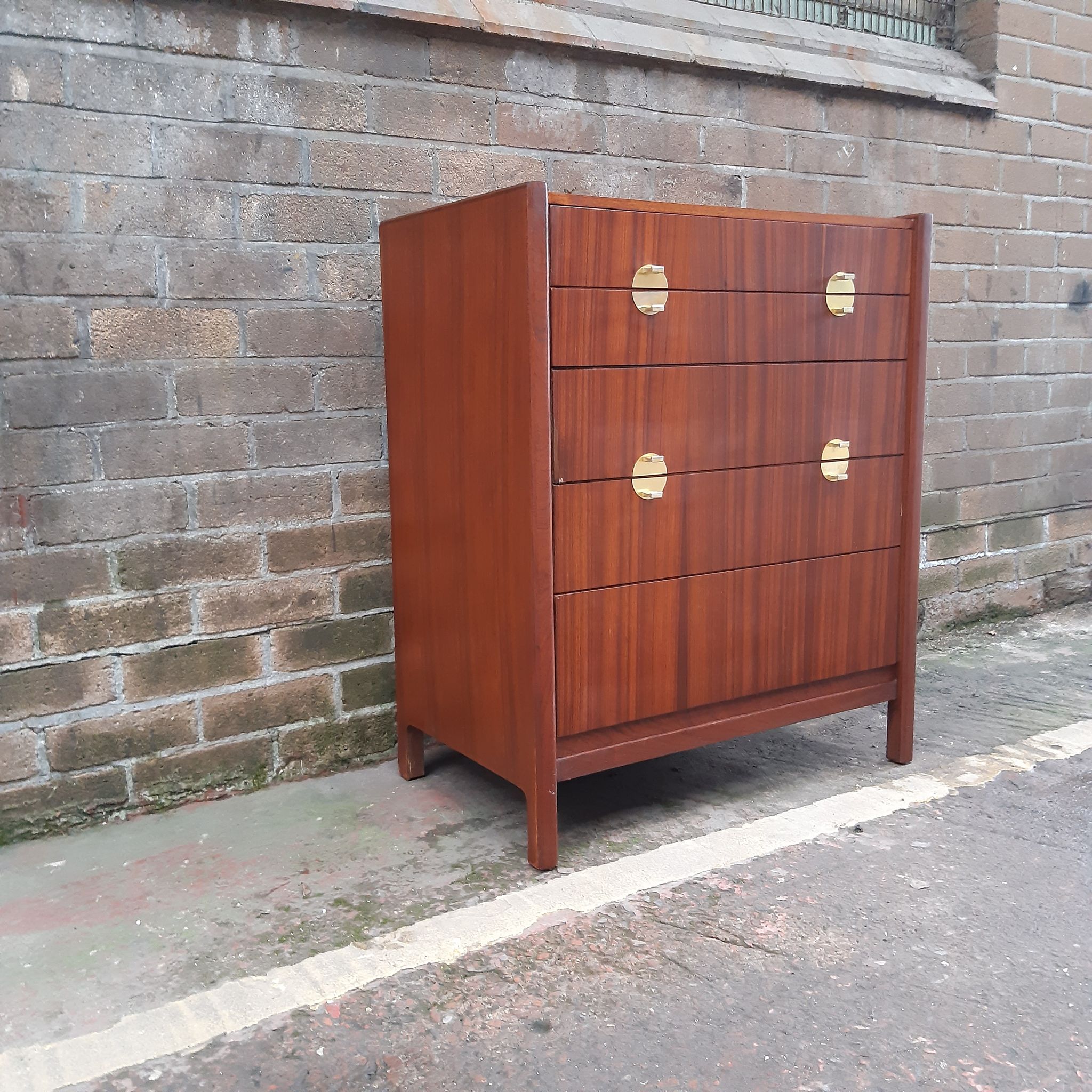 Mid century chest of drawers retro vintage furniture