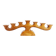 Anthroposophical candle holder in carved wood