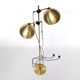 Golden metal floor lamp 70s