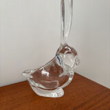 Rabbit crystal catchall from Vannes – vintage crystal figurine –