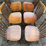Set of 6 Baumann bistro chairs