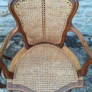 Caned armchairs in Louis XV style