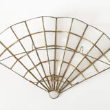 Mother-of-pearl fan sconce