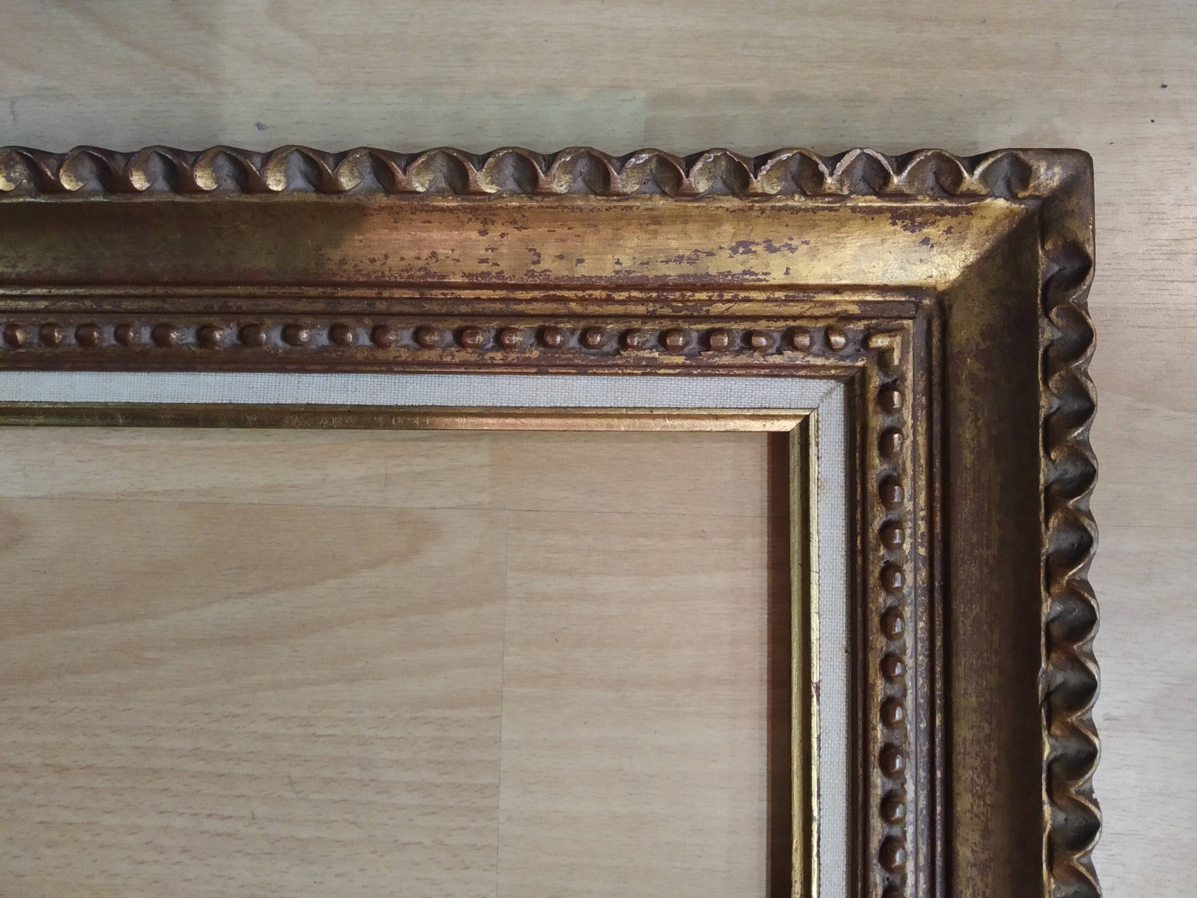 Montparnasse frame carved wood gilded leafing 40 cm x 30 cm