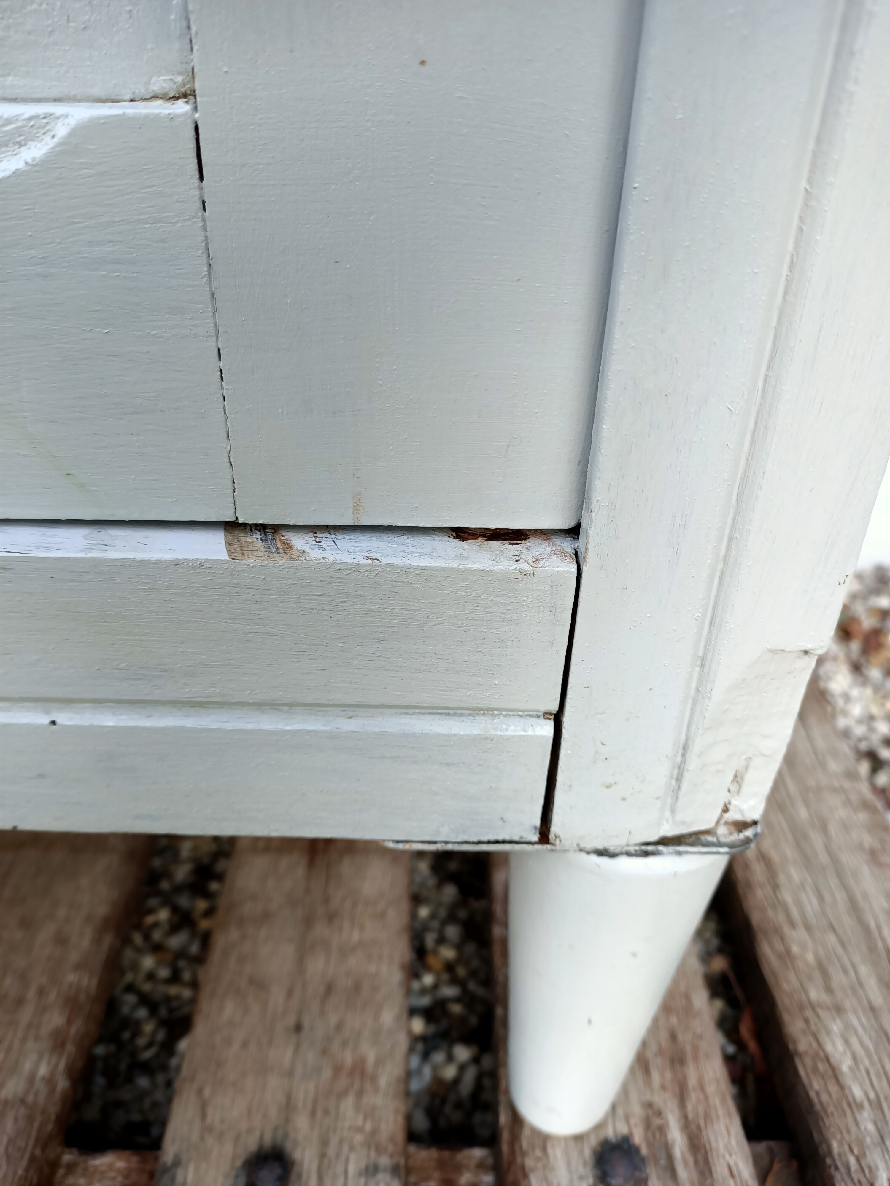 Sideboard 2 bodies in painted wood