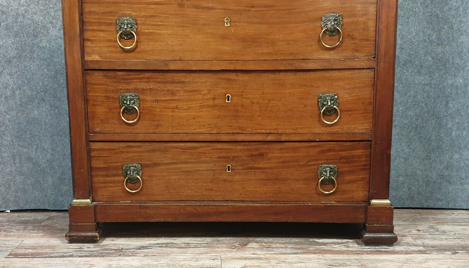 Secretary in false pretence of weekly Empire era in mahogany around 1810