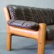 Mid-Century Teak and Leather 3-Seater Sofa from Ekornes, 1970s