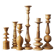 Scandinavian Wooden Candleholders, Set of 6