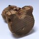 Carved wooden bear Ainu Japan vintage