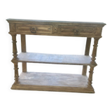 Provençal console – 2 drawers & shelves