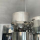 Chrome metal Space Age Sciolari chandelier from the 1970s.