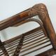 no 1 of 2: 1970s mid century SIDE TABLE coffee table bamboo wicker glass