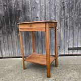 Solid oak side table 1950