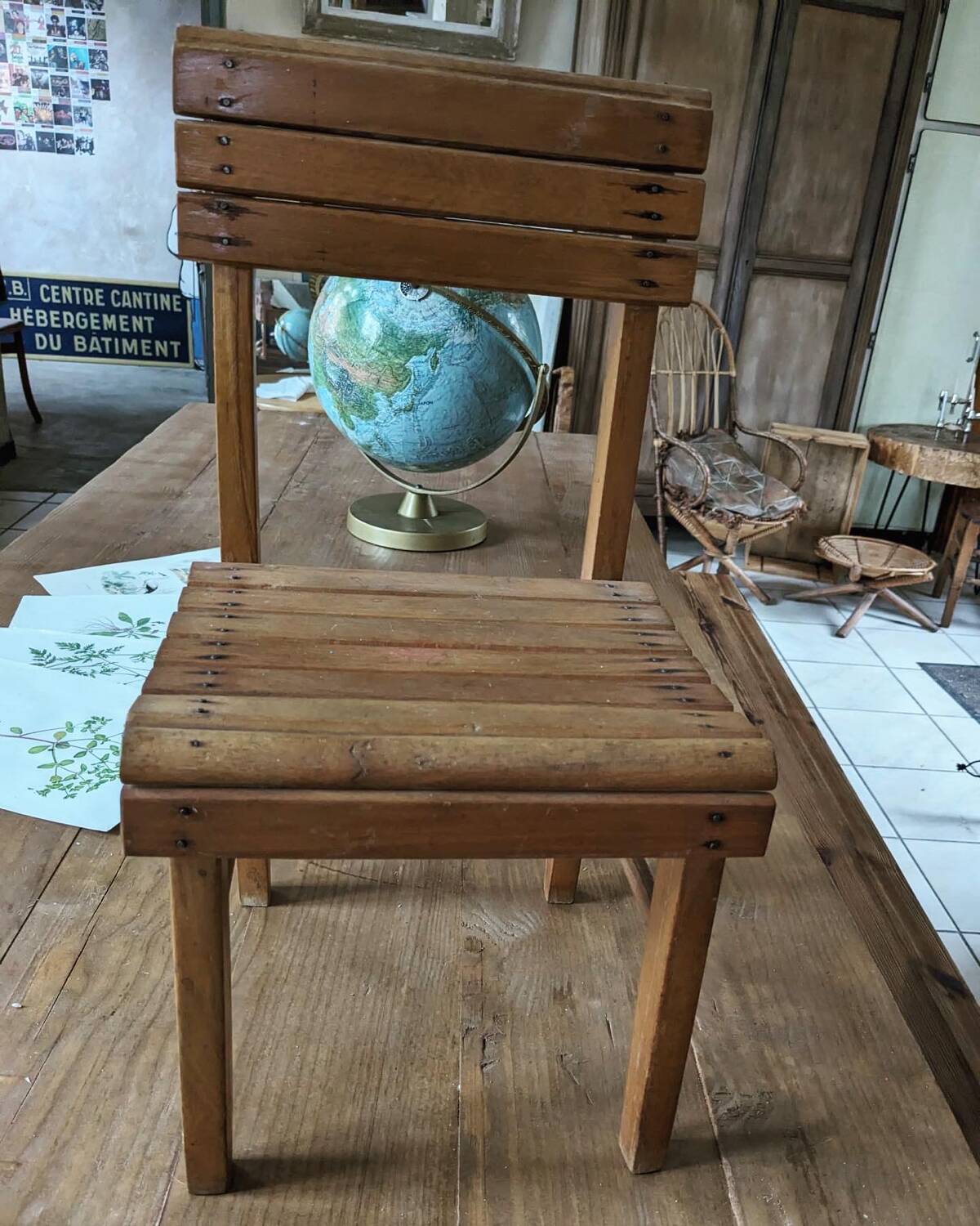 Wooden child's chair