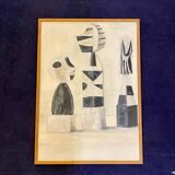 Modern geometric table