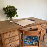 American desk in raw wood