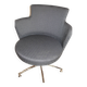 2 vintage swivel armchairs in gray fabric by axelson for garnas 2014 sweden
