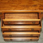 Vintage walnut commode with sliding top in Butler style.
