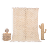 Tapis marocain en laine tissé main, 250x150 cm, style traditionnel