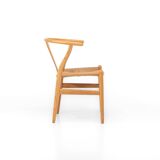 Set of 6 'CH24' wishbone dining chairs by Hans J Wegner for Carl Hansen, De