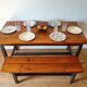 Table de ferme et son banc