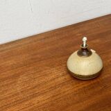 Mid-century Danish studio ceramic oil lamp by Bjergard, 1960s.