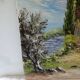 Huile sur toile mas provençal signé Danucho peintre varois