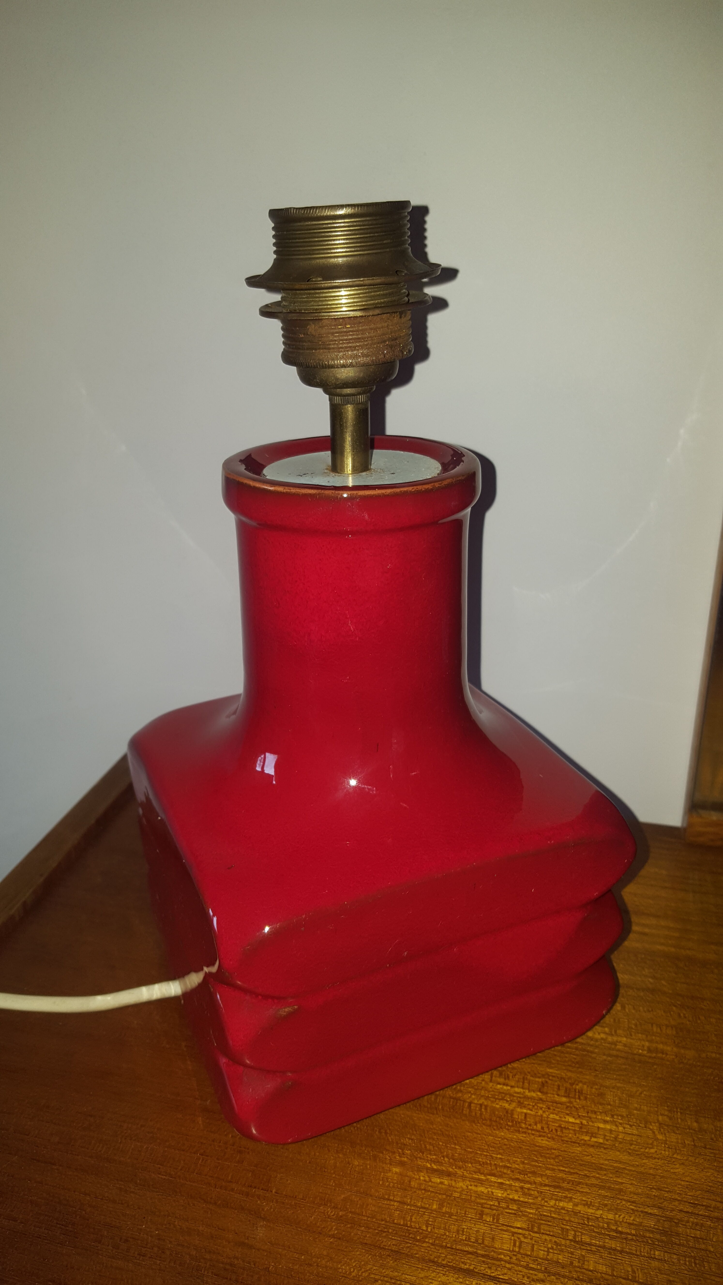 Vintage ceramic lamp foot "Handarbeit" Germany