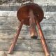 Old walking tabouret feet tripodes vintage wood