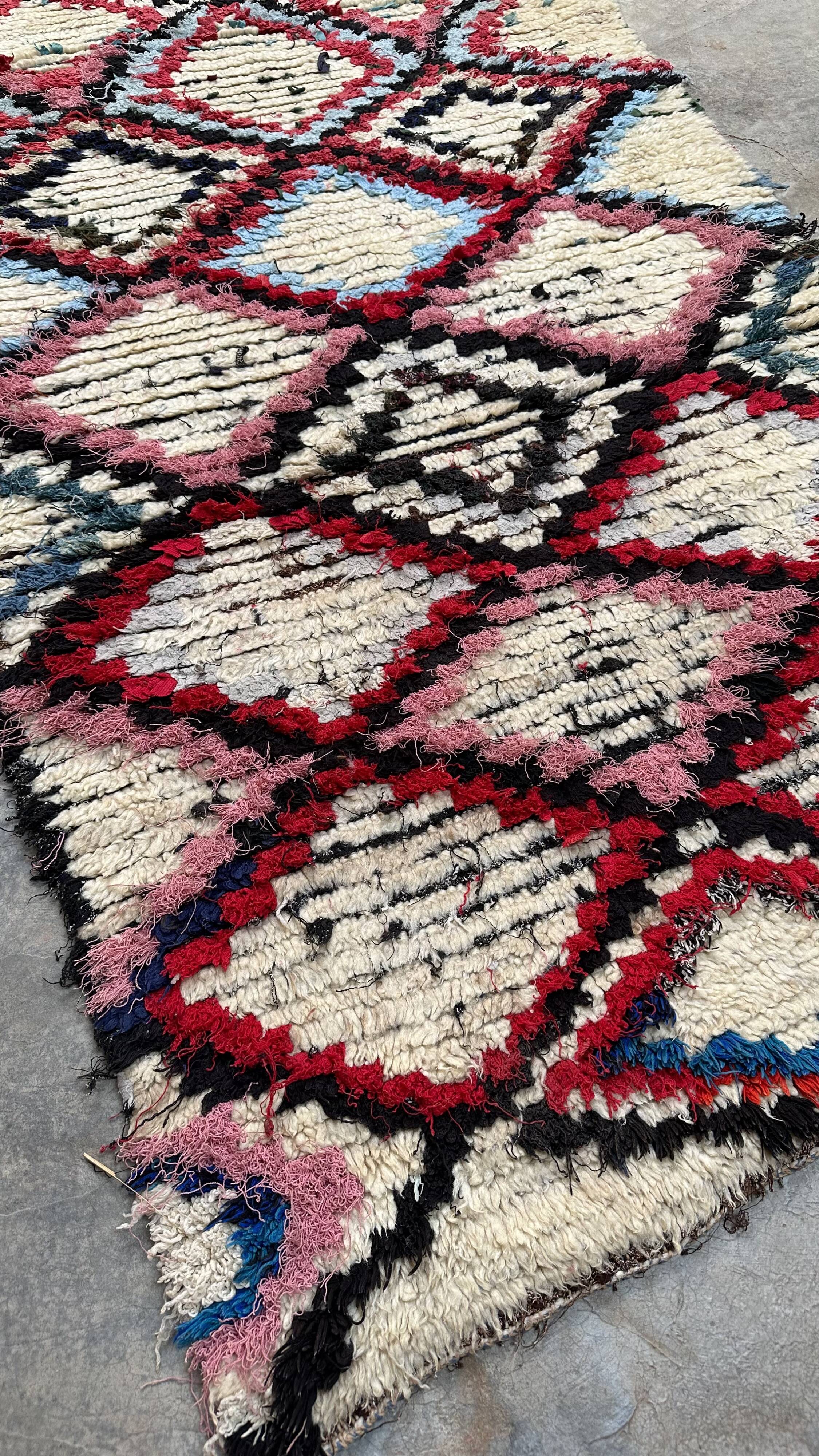 Tapis Marocain coloré Azilal - 188 x 99 cm