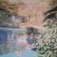 Large oil painting on wood by Jy Doussot contemporary French painter