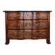Louis XIV period Arbalette chest of drawers in solid walnut circa 1700