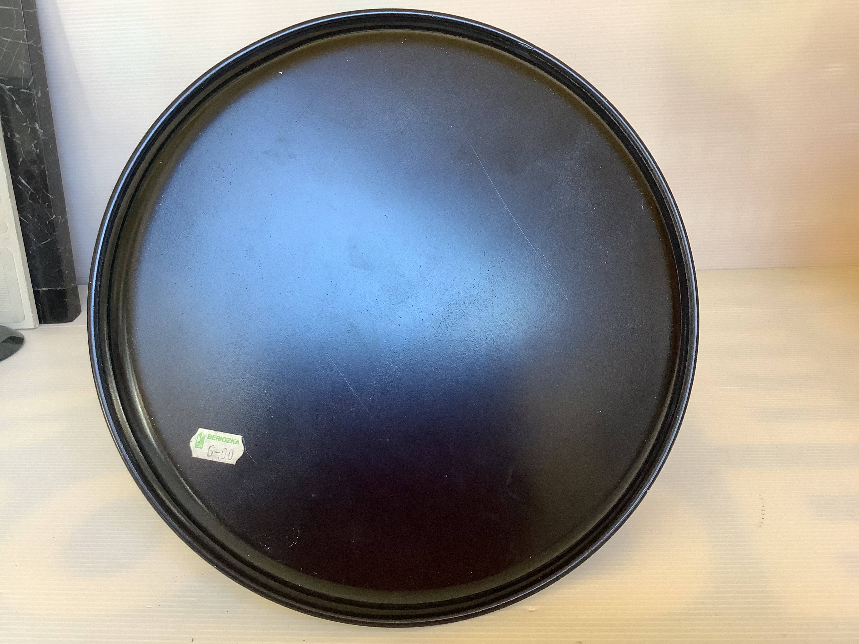 Russian Beriozka painted metal flower tray