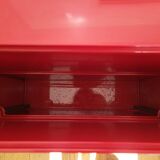 Joe Colombo Boby Red Plastic Serving Trolley for Bieffeplast Italy 1968 Space Age