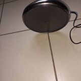 Vintage chromed metal table lamp used