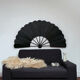Large dark fan weft - 168 cm
