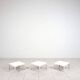 Early Demetrio 45 coffee stacking tables fiberglass by Vico Magistretti for Artemide