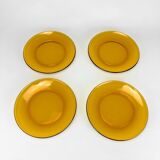 Table service 4 people amber glass duralex