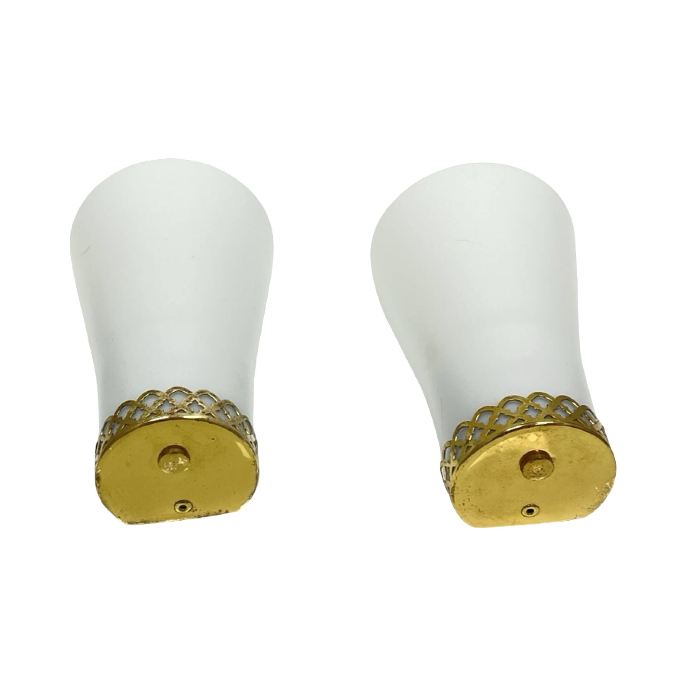 Pair of Doria Leuchten wall lamps, Hollywood Regency, Germany, 1970s.