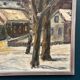 Original Swedish Oil on Panel – “Winter Landscape with House” by M. L. Jacobson – Signed – Vintage & Framed – 48 × 41 cm (18.9" × 16.1")