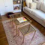 3 nesting bamboo tables