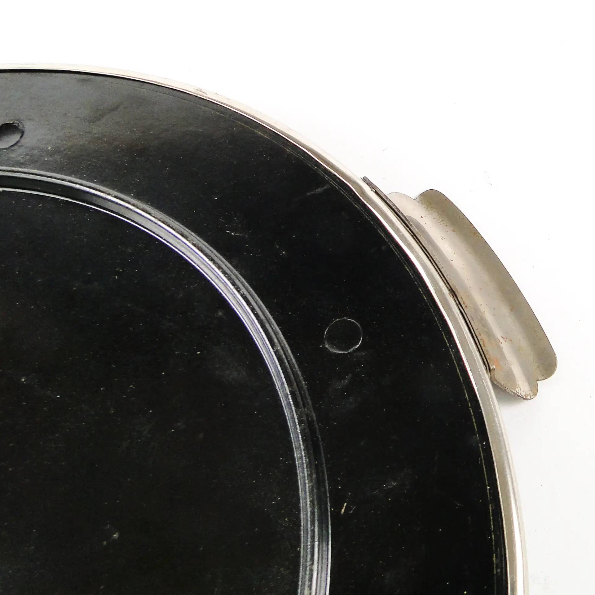 Art Deco tray, silver-plated brass, OPP Jihlava, Czechoslovakia, 1960s