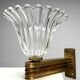 Murano Glass Wall Lamps attributed to Ercole Barovier, Italy, 1940s, Set of 4