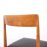 Lübke Wooden Dining Table Chairs, 1960S