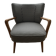 Vintage armchair – Black & white graphic patterns – Confident character