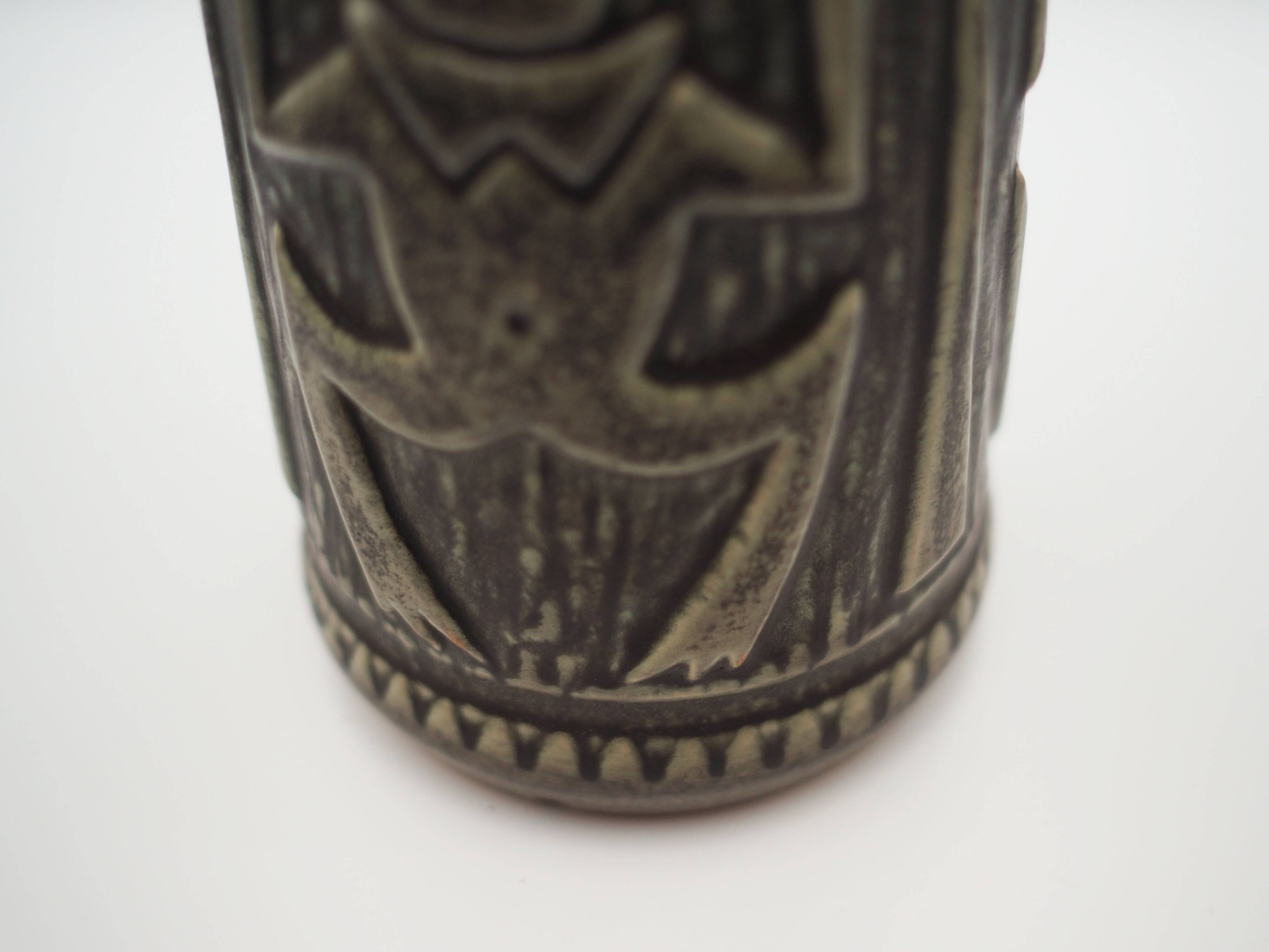 Ceramic vase, Danish design, 1960s, manufactured by Johgus Bornholm Keramik